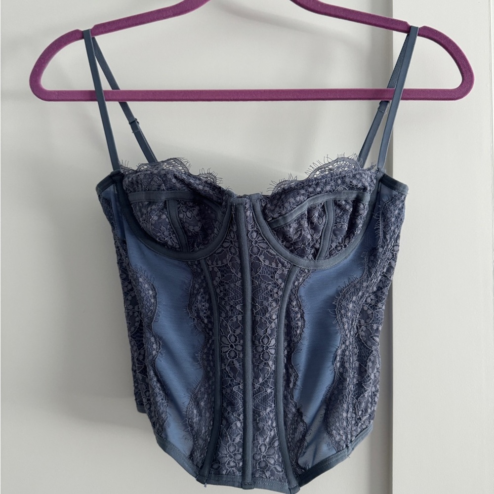 Out From Under Modern Love Corset Blue